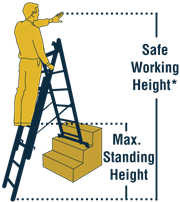 Werner Ladder EU Multi-purpose Ladder Height