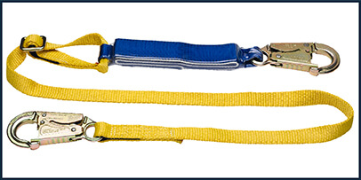 Werner 6 ft. SoftCoil Twin Leg Lanyard (Energy Absorbing Inner