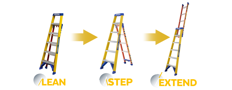 Werner Leansafe X3 Fibreglass Ladder