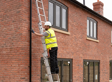 Werner Extension Ladder - Gutter