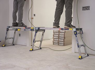 Ladders for Carpenters - Werner Adjustable and Linking PRO Work Platform